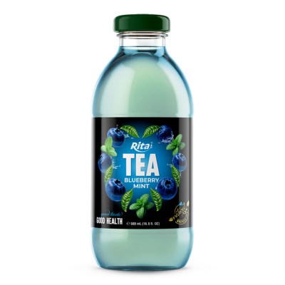 16.9 fl OZ Tea drink  with blueberry mint natural brewed tea